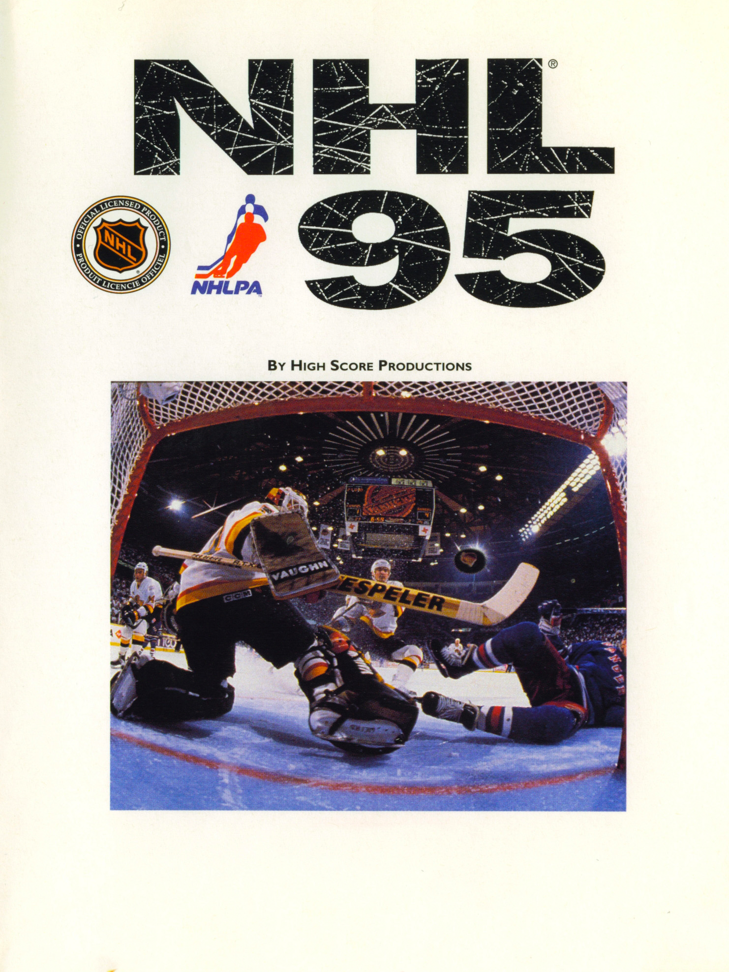 Game cover: NHL 95