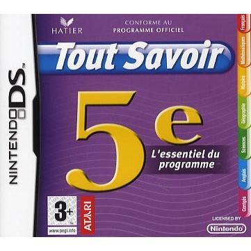 Game cover: Tout Savoir: 5E