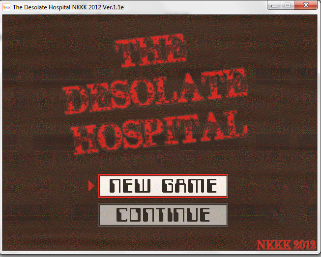 Game cover: The Desolate Hospital