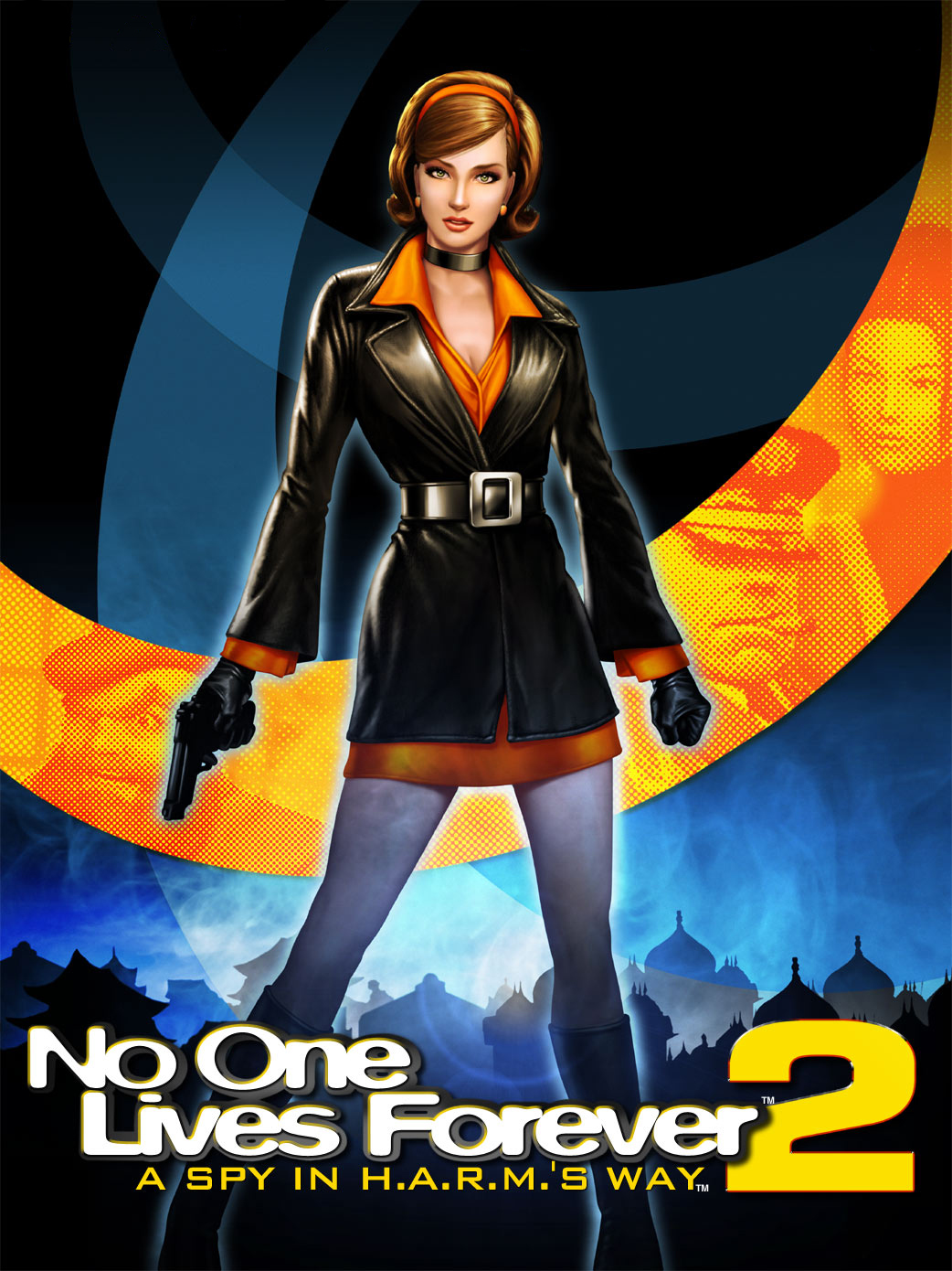 Game cover: No One Lives Forever 2: A Spy in H.A.R.M.'s Way