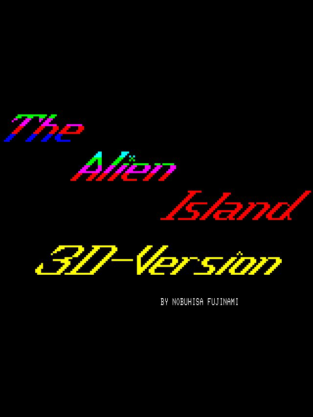 Game cover: The Alien Island: 3D-Version