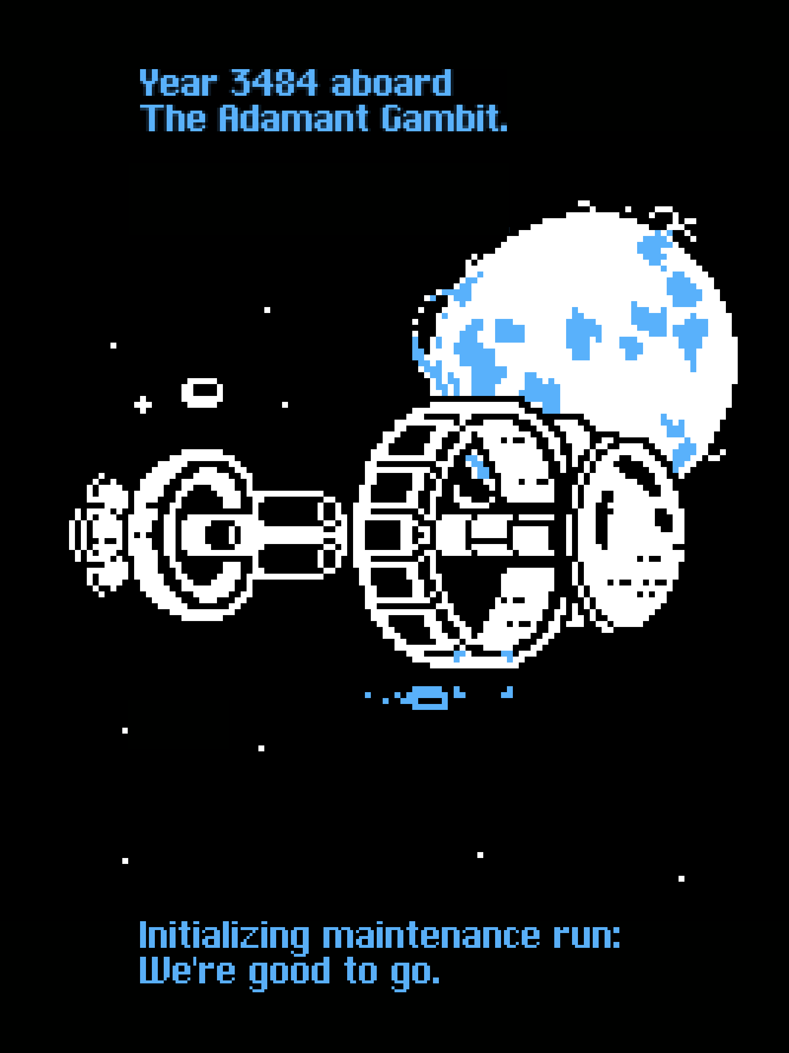 Game cover: Initializing Maintenance Run: We're Good to Go.