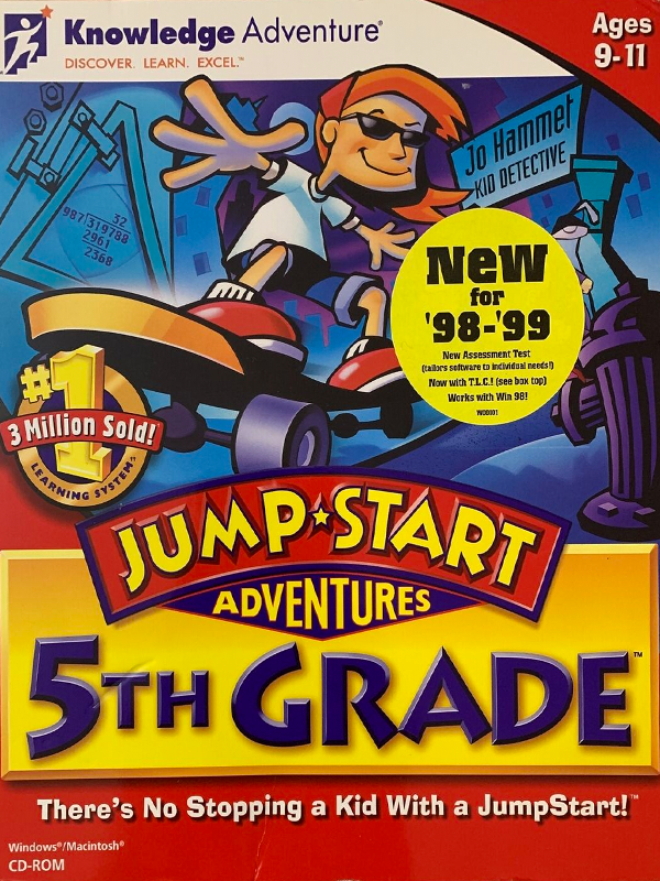 Game cover: JumpStart Adventures 5th Grade: Jo Hammet, Kid Detective