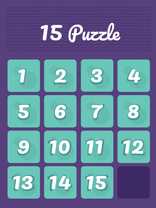 Game cover: 15 Puzzle