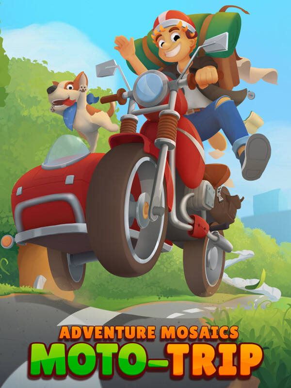 Game cover: Adventure Mosaics: Moto-Trip