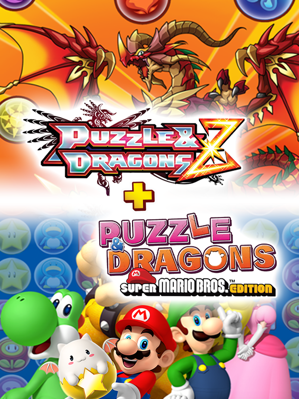 Game cover: Puzzle & Dragons Z + Puzzle & Dragons: Super Mario Bros. Edition