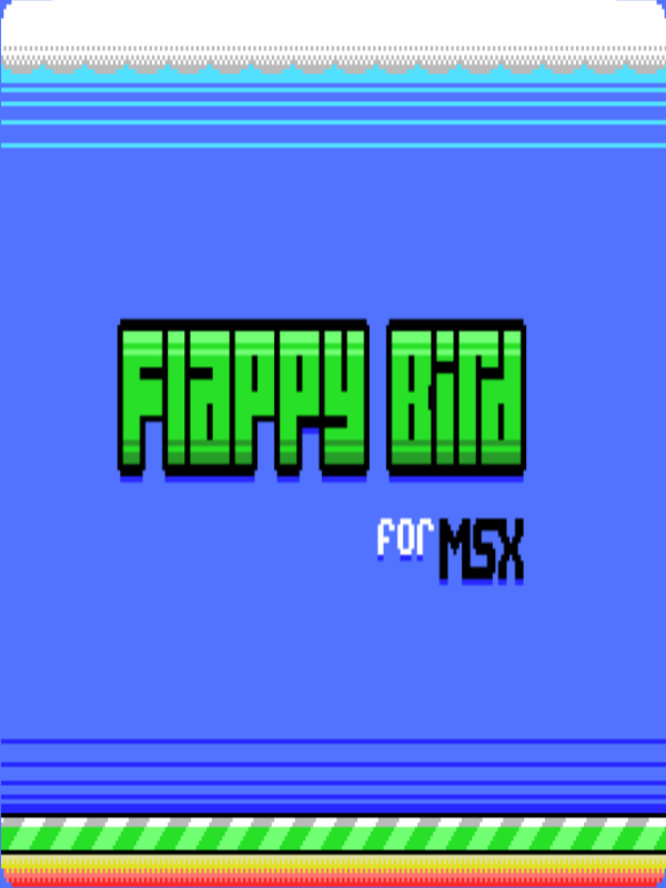 Game cover: Flappybird for MSX