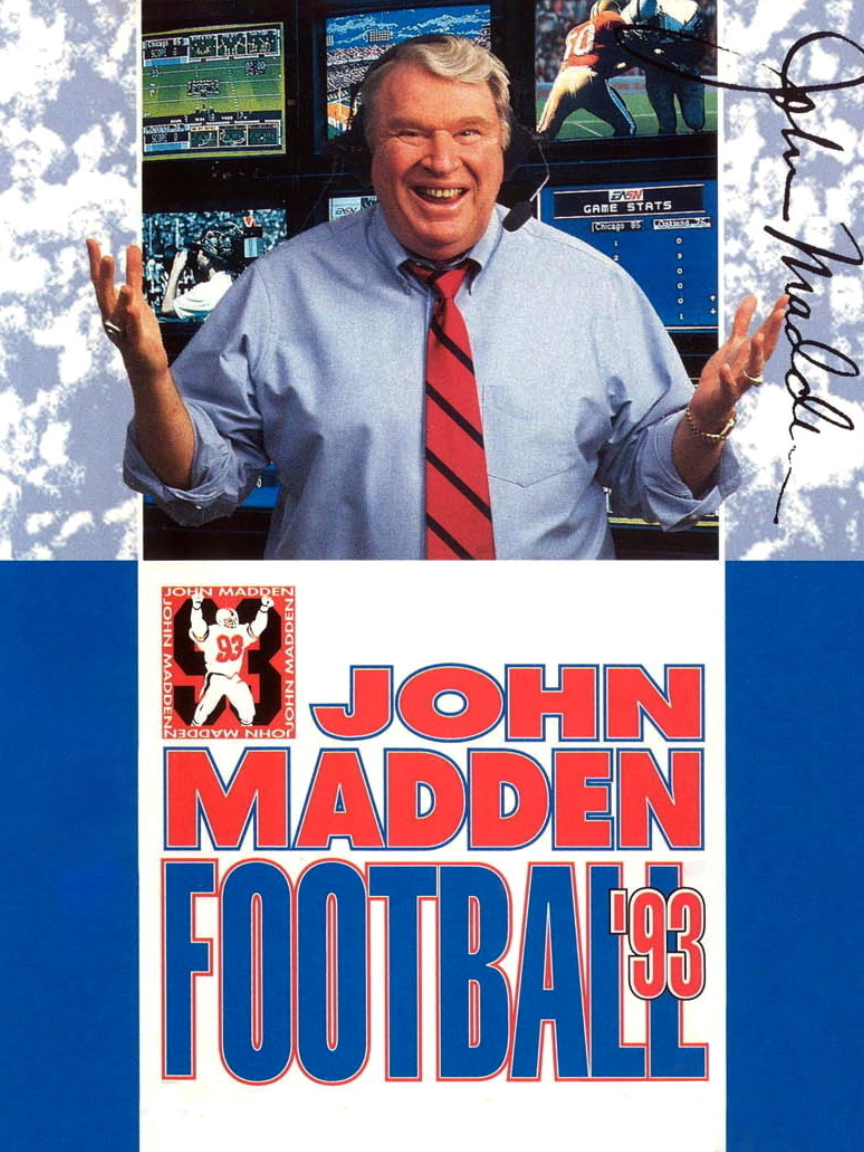 Game cover: John Madden Football '93