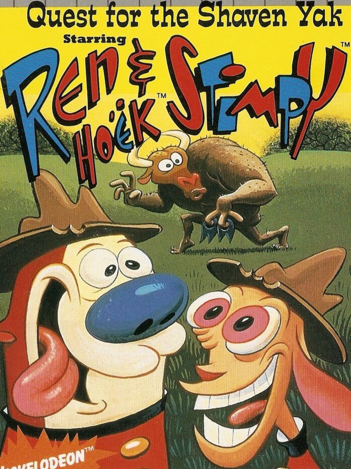 Game cover: Quest for the Shaven Yak Starring Ren Hoëk and Stimpy