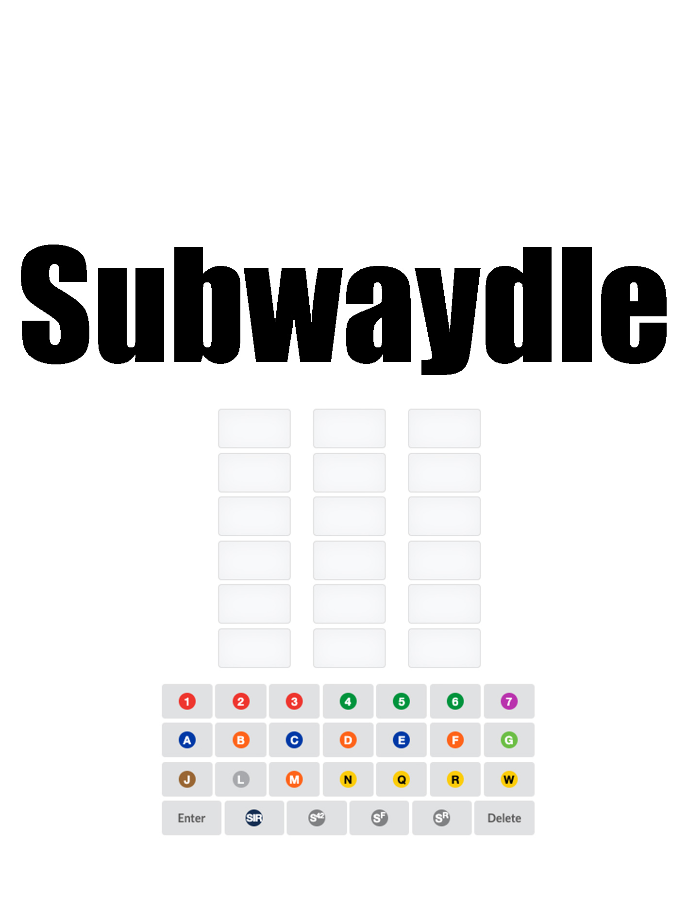 Game cover: Subwaydle