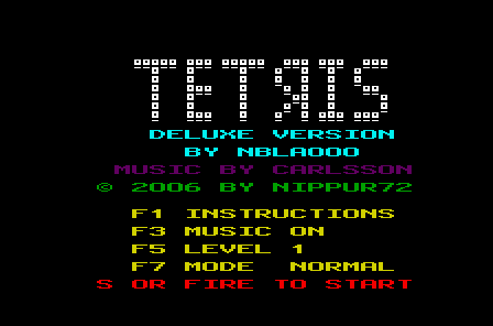 Game cover: Tetris Deluxe