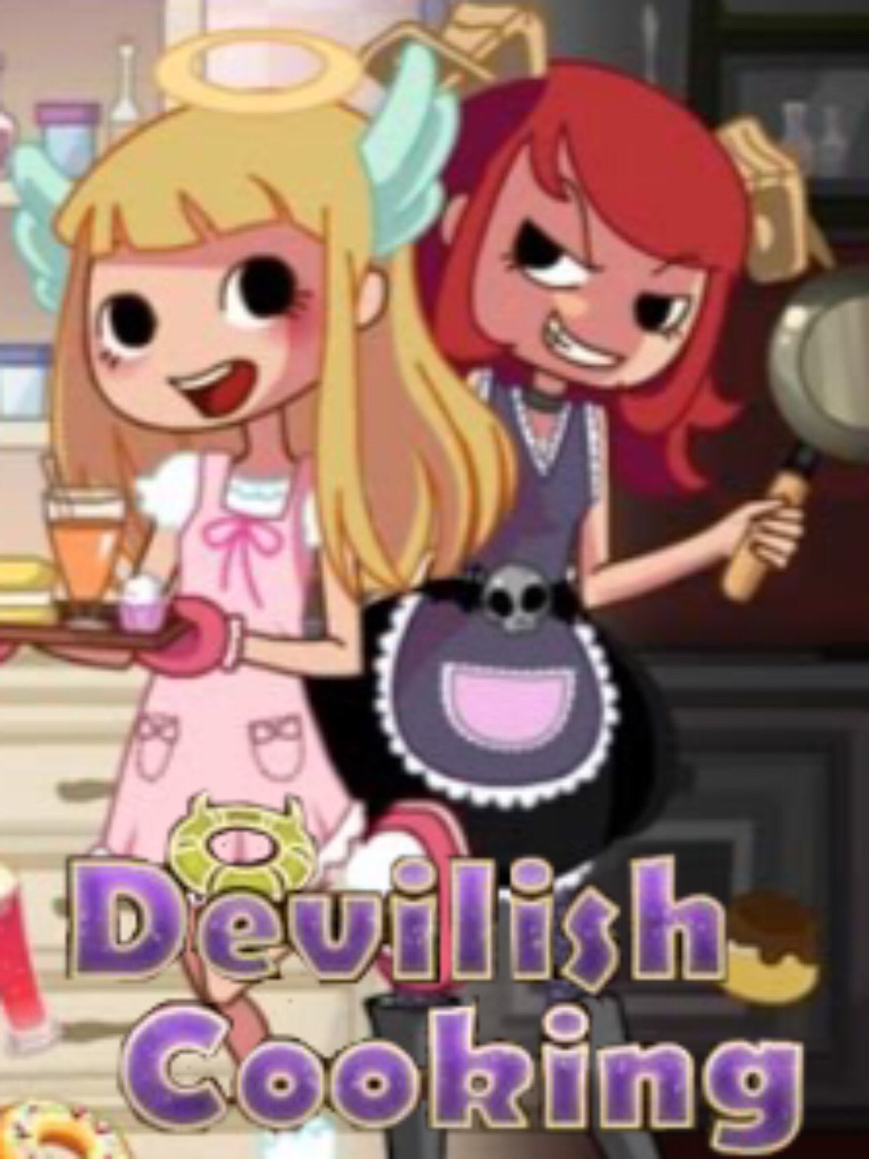 Игра ангел и демон. Devilish Cooking игра. Игра ангел и демон на кухне. Игра Адская кухня ангел и демон. Игры для девочек ангел и демон парикмахер.