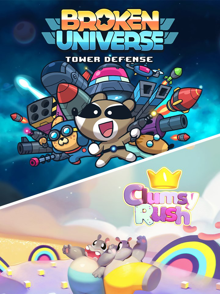 Game cover: Broken Universe + Clumsy Rush