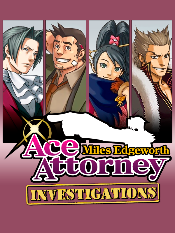 Ace Attorney Investigations Case Only NO GAME Nintendo DS Empty Miles  Edgeworth