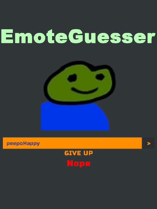 Game cover: EmoteGuesser