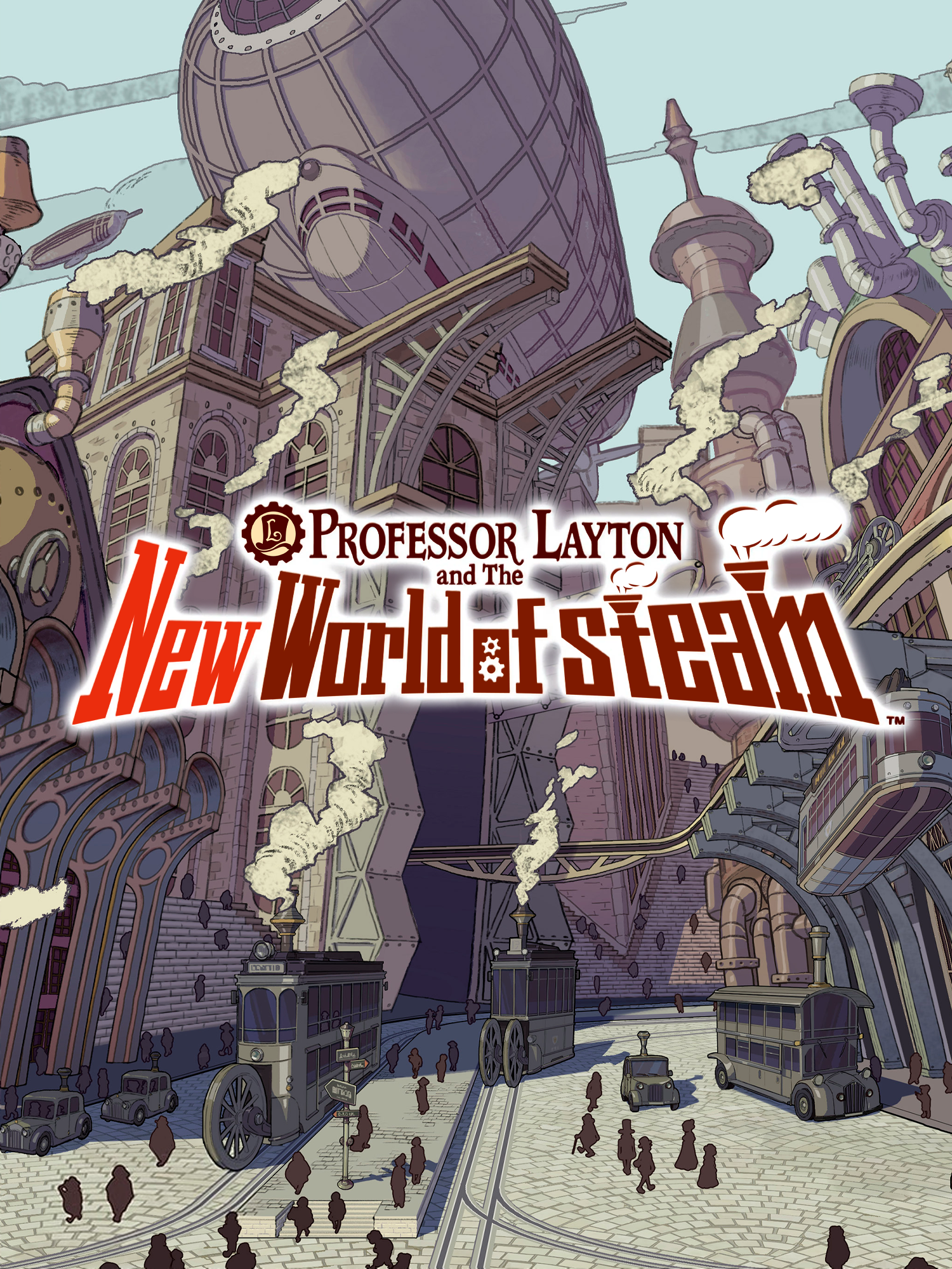 Game cover Professor Layton and the New World of Steam