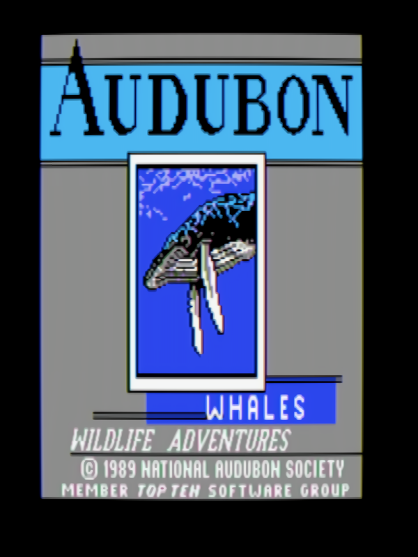Game cover: Audubon Whales: Wildlife Adventure