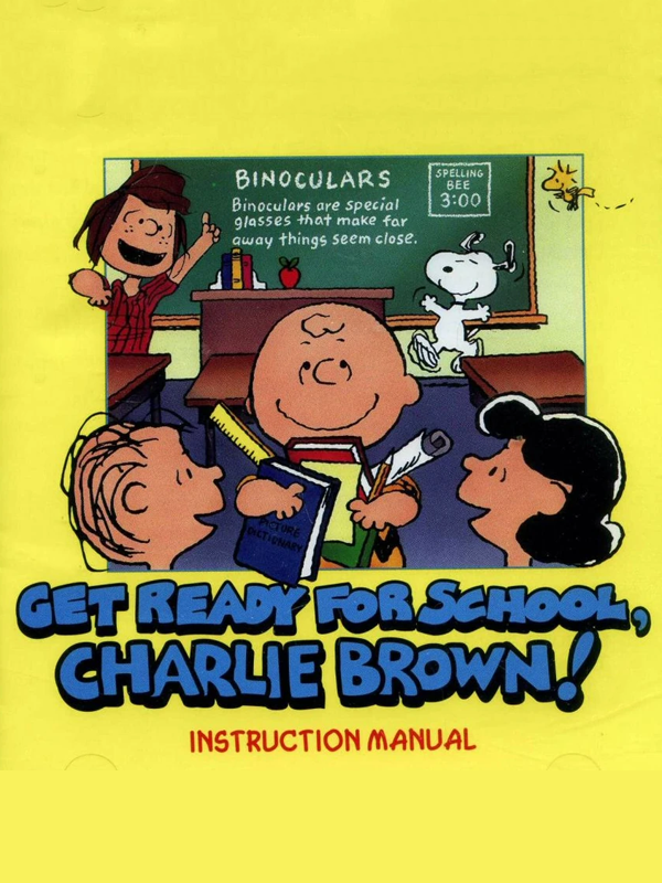 Game cover: Get Ready For School, Charlie Brown!