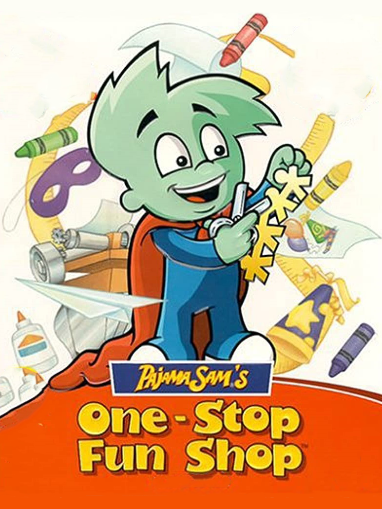 Game cover: Pajama Sam's One Stop Fun Shop
