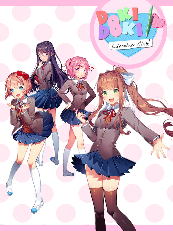 Game cover Doki Doki Literature Club!