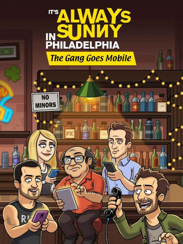 Game cover: It's Always Sunny: The Gang Goes Mobile