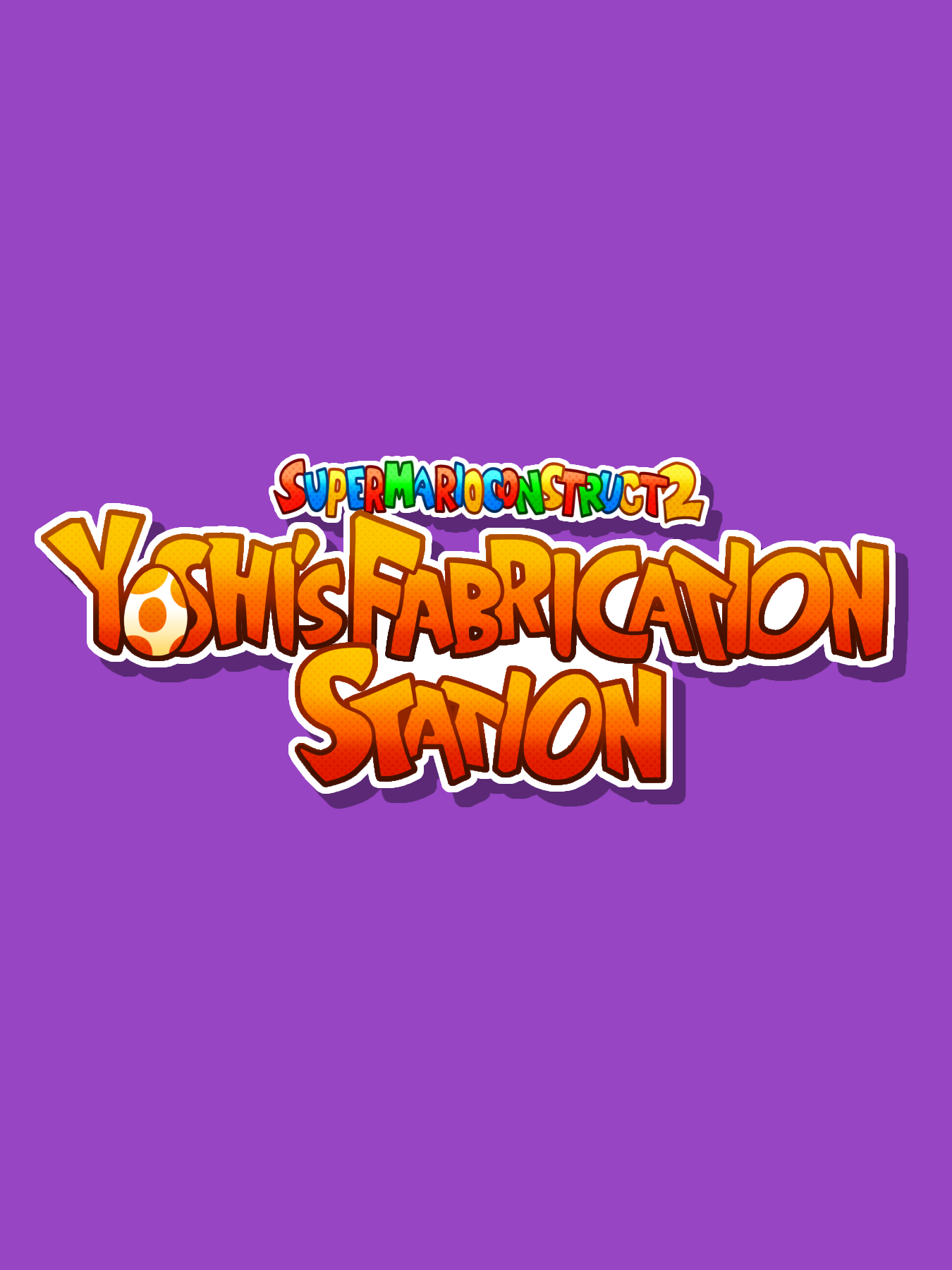 Game cover: Super Mario Construct 2: Yoshi's Fabrication Station