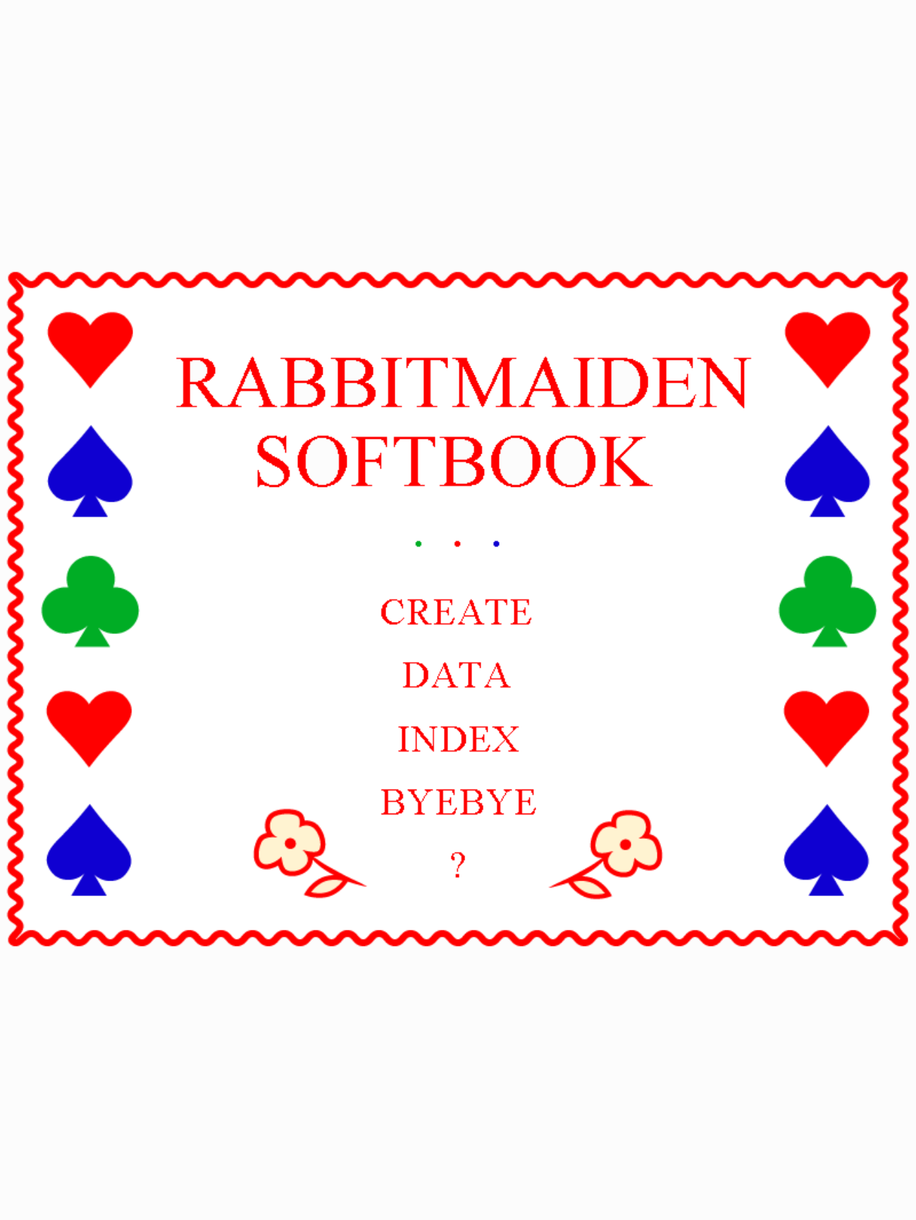 Game cover: Rabbitmaiden Softbook