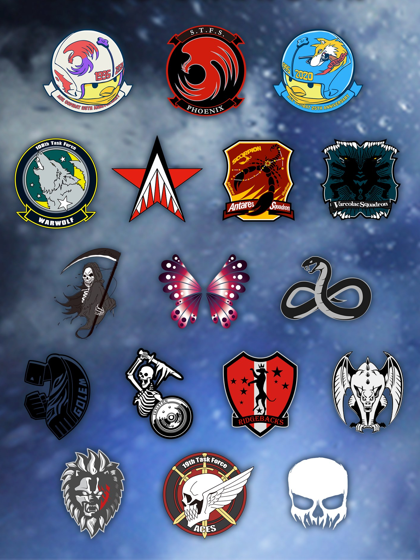 Ace Combat 7: Skies Unknown - 25th Anniversary Emblem Set | IGDB.com