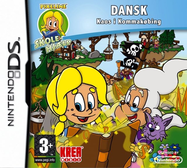 Game cover: Pixeline Skolehjælp: Dansk – Kaos i Kommakøbing