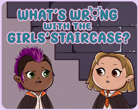 Game cover: What's Wrong With the Girls' Staircase