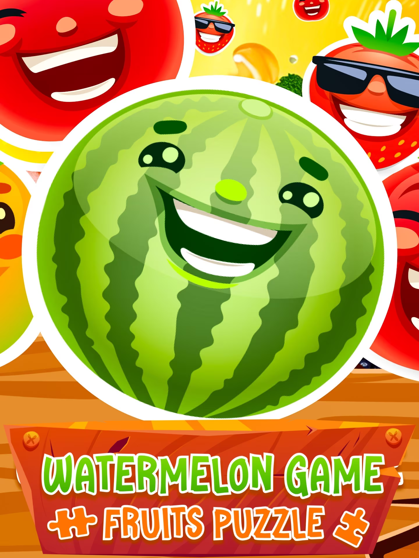 Game cover: Watermelon Game: Fruits Puzzle