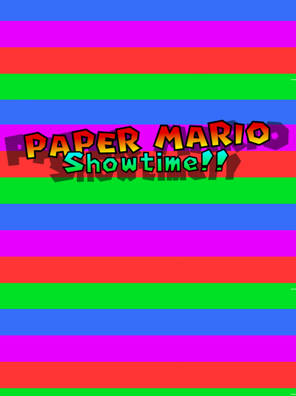 Game cover: Paper Mario: Showtime!!