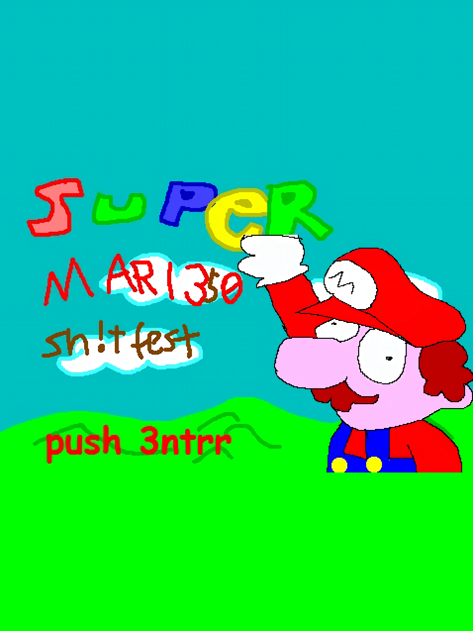 Game cover: Super Mario: Turd Feast