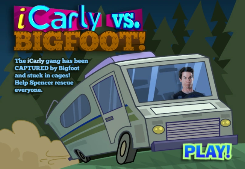 Game cover: Icarly vs. Bigfoot