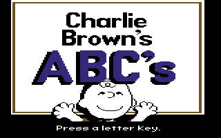 Game cover: Charlie Brown's ABC's