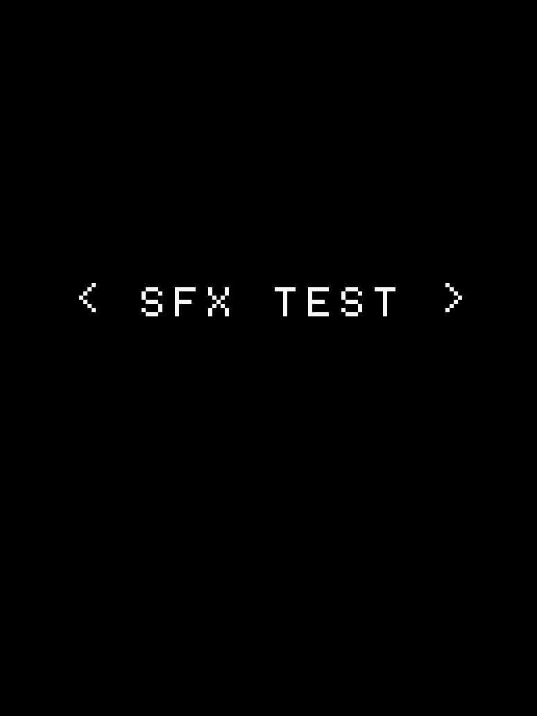 Game cover: SFX Test
