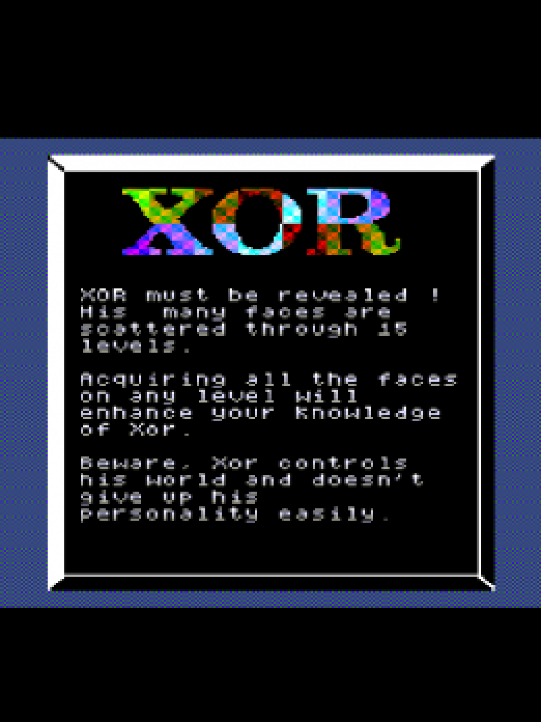 Game cover: XOR