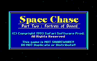 Game cover: Space Chase II: Fortress of Doom!