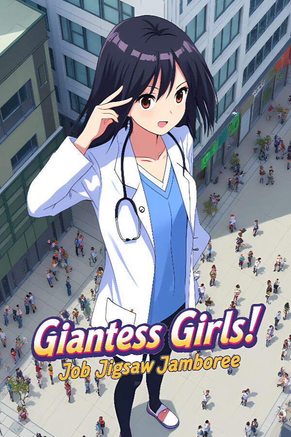 Game cover: Giantess Girls! Job Jigsaw Jamboree