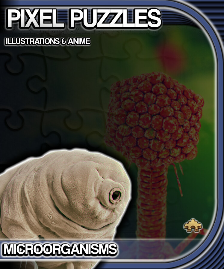 Pixel Puzzles: Illustrations & Anime - Jigsaw Pack: Microorganisms