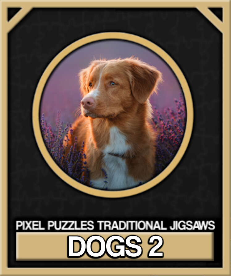 Pixel Puzzles Traditional Jigsaws: Dogs 2