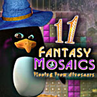 Game cover: Fantasy Mosaics 11: Fleeing from Dinosaurs