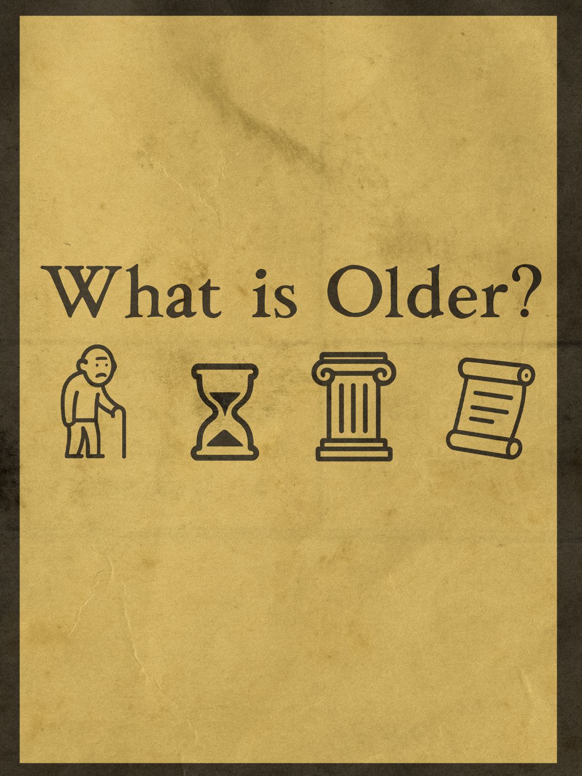 Game cover: What is Older?