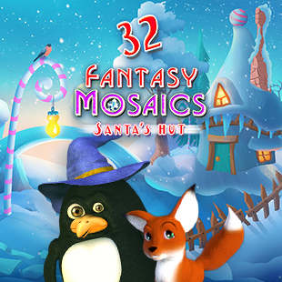 Game cover: Fantasy Mosaics 32: Santa's Hut