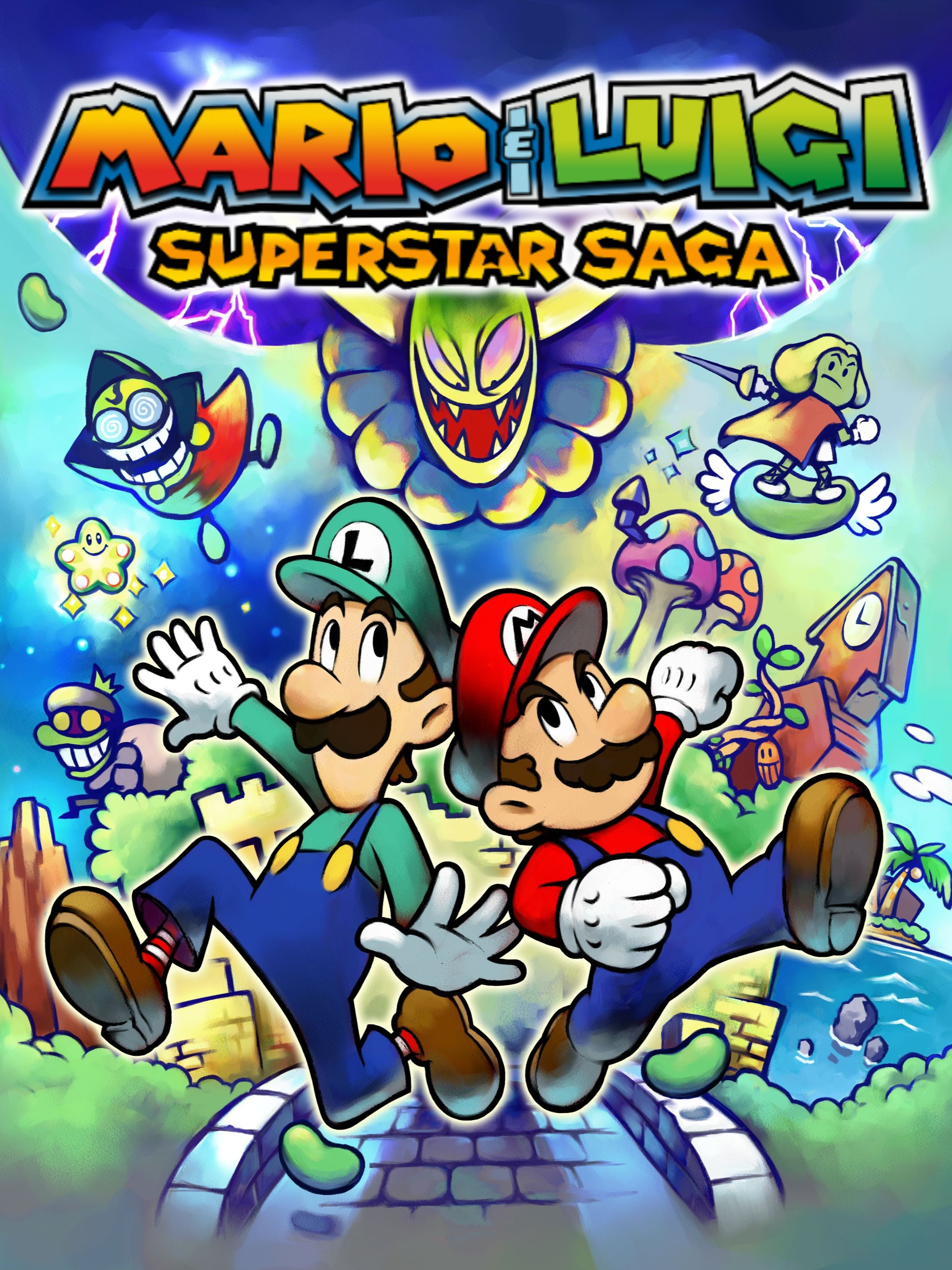 Game cover: Mario & Luigi: Superstar Saga
