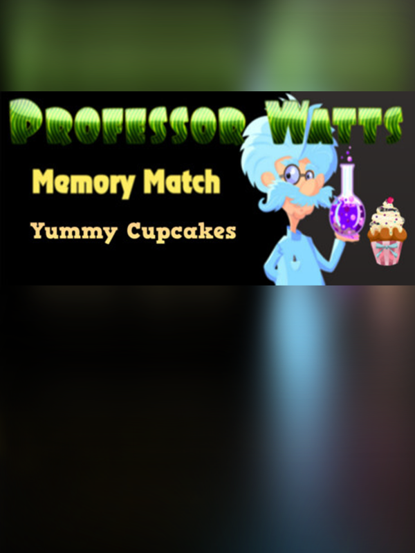 Game cover: Professor Watts Memory Match: Yummy Cupcakes