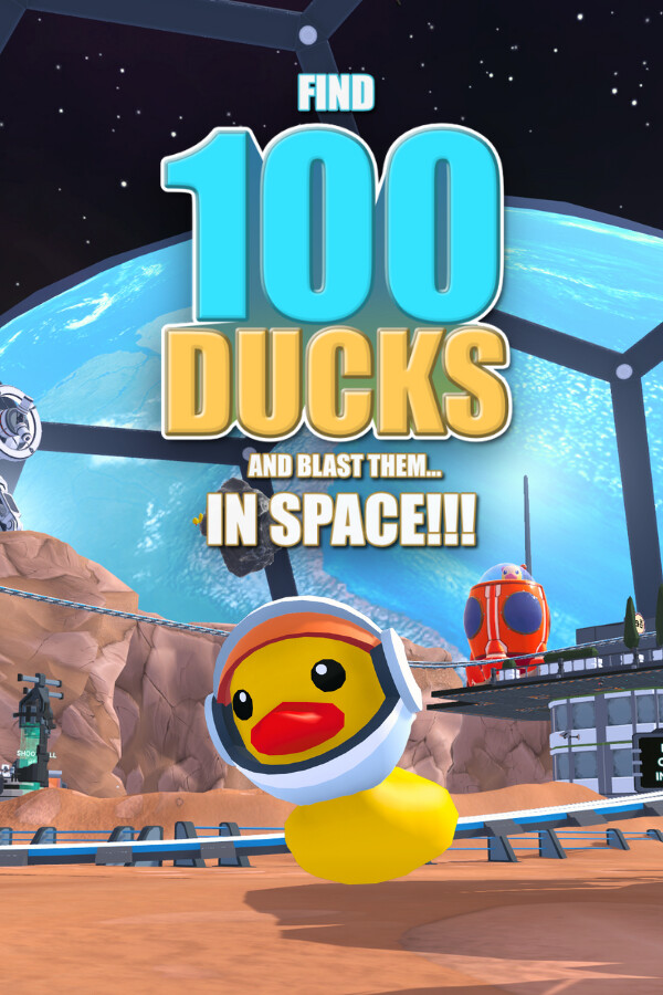 Game cover: Find 100 Ducks and Blast Them...in Space!!!