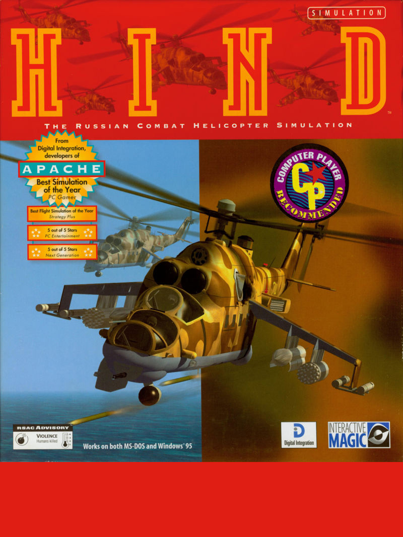 Game cover: HIND: The Russian Combat Helicopter Simulation