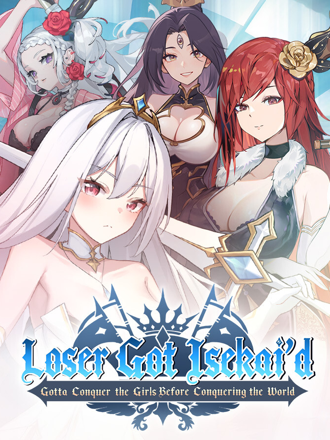 Game cover: Loser Got Isekai’d: Gotta Conquer the Girls Before Conquering the World