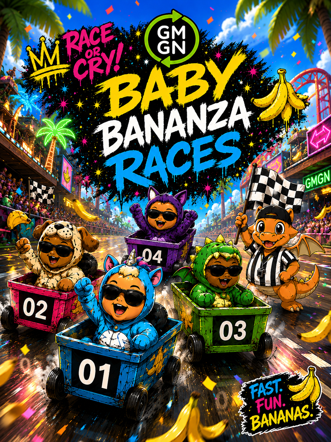 Game cover: Baby Bananza Races